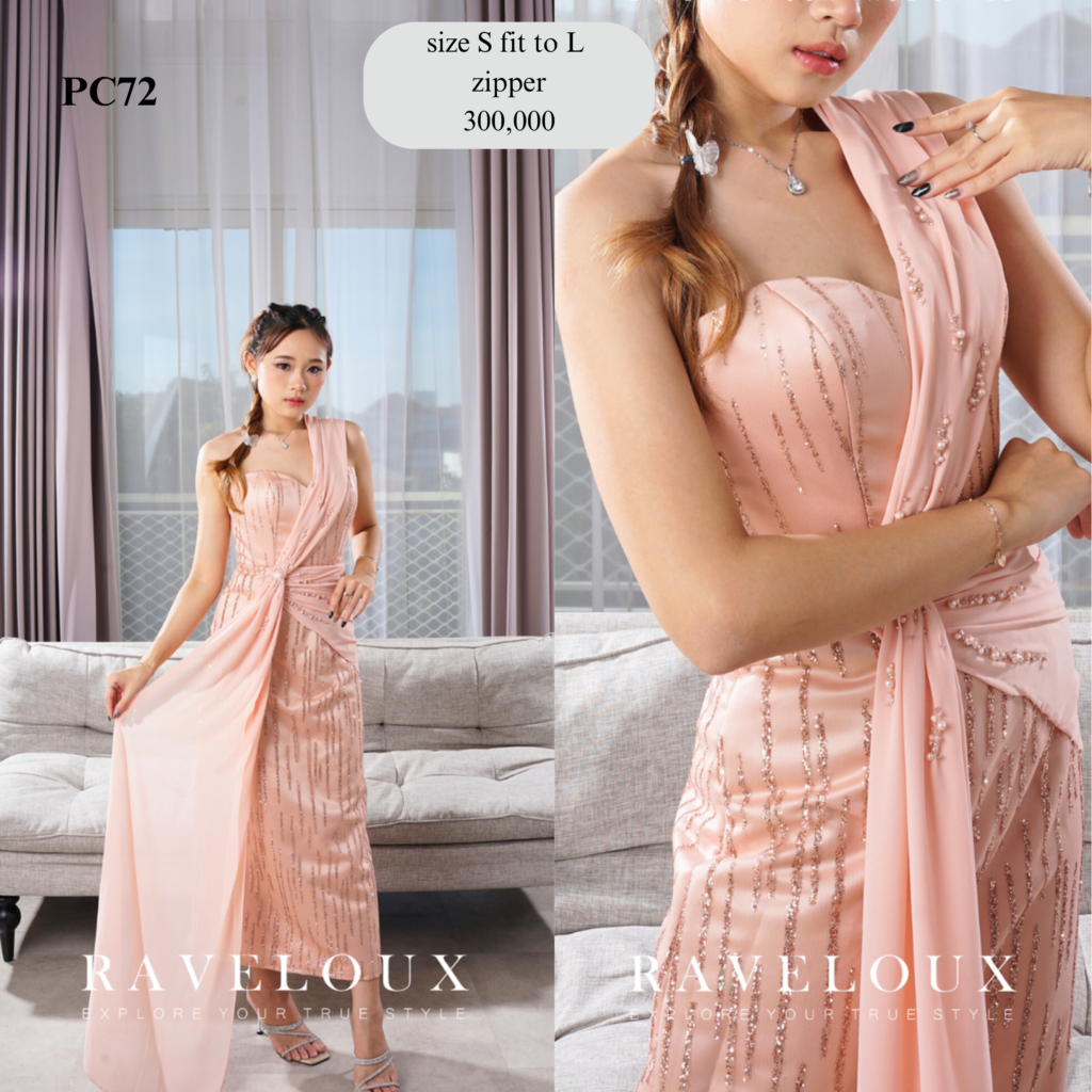 peach dress collection by Raveloux 1